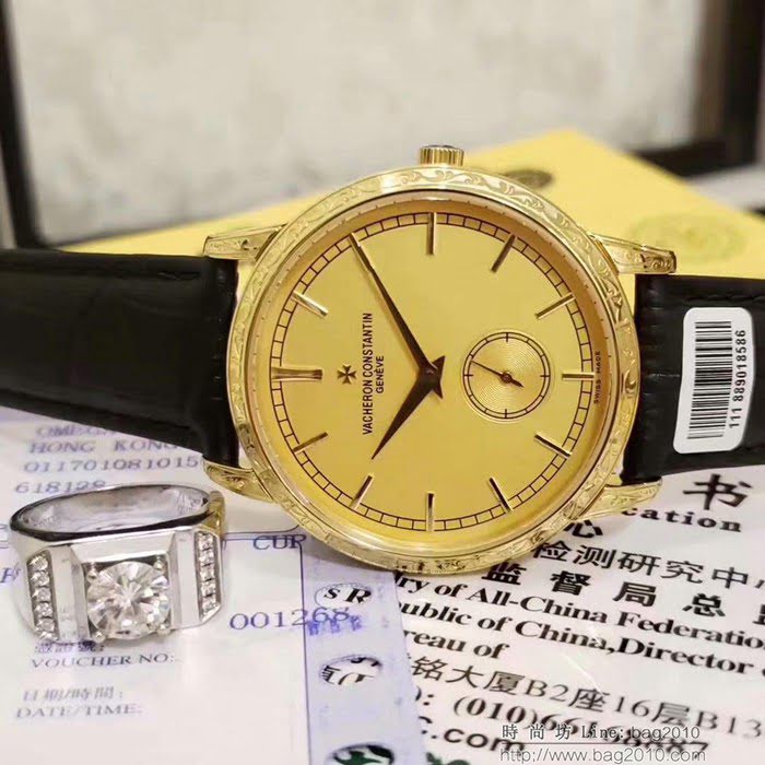 江詩丹頓 Vacheron Constantin 2019江詩丹頓歷史名作 雕花新款 深度防水 男士腕表  wssb3620